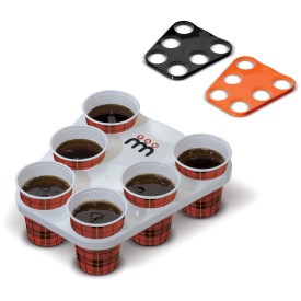 Koffietray - kunststof - voor 6 bekers