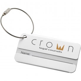 Discovery bagagelabel - aluminium - 8x4cm