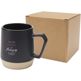 Dolce 300 ml mok van keramiek met matte afwerking-Zwart