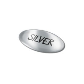 Doming Ovaal 20x10 mm-Zilver