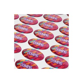 Doming stickers ovaal - 30x15 mm