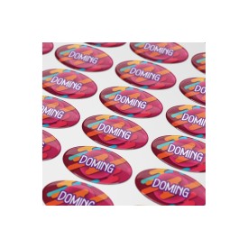 Doming stickers ovaal - 40x20 mm