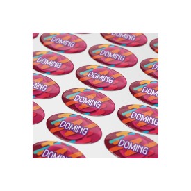 Doming stickers ovaal - 50x25 mm