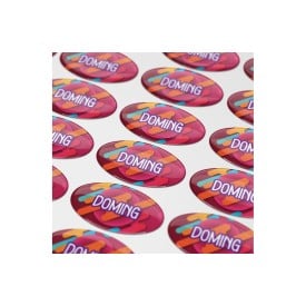 Doming stickers ovaal - 60x35 mm