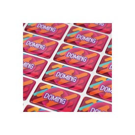 Doming sticker rechthoek - 100x30 mm