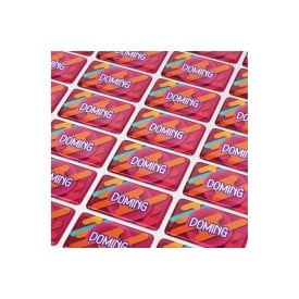 Doming sticker rechthoek - 20x10 mm