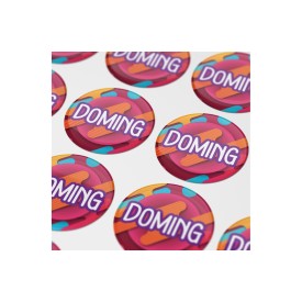 Ronde doming sticker - Ø 50 mm