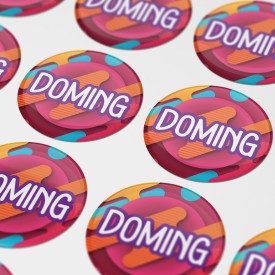 Ronde doming sticker - Ø 50 mm