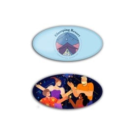 Doming stickers ovaal - 30x15 mm