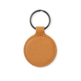 Dontex ronde sleutelhanger - gerecycled leer - Ø 5 cm