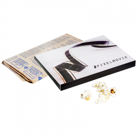 Doosje magnetron popcorn-Wit