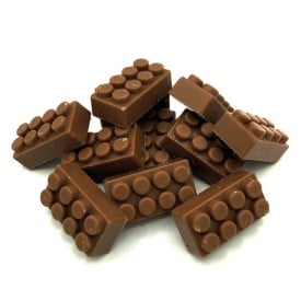 Chocolade bouwblokjes - 250 gram - 18 stuks - melk