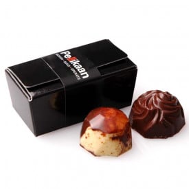 Luxe chocolade bonbons - 2 stuks - in luxe doos - ambachtelijk gemaakt