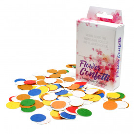 Doosje zaadpapier confetti-Wit
