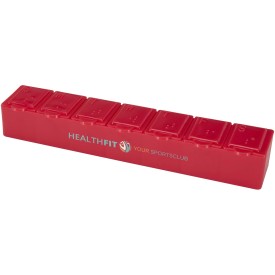 Dose 7 daagse organizer voor multivitaminen-Rood