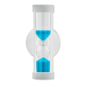 Douche zandloper met zuignap - glas - ca. 4 minuten