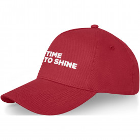 Doyle 5 panel cap-Rood
