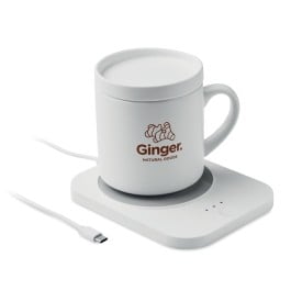 Draadloze mokwarmer & oplader set