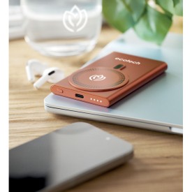 Draadloze oplader powerbank-Oranje