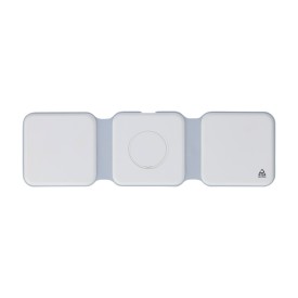 Draadloze oplader Trigo | Gerecycled | 3-in-1-Wit
