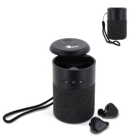 Draadloze speaker William met TWS oortjes