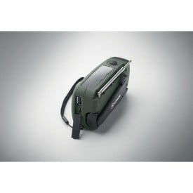 Draagbare radio met LED lamp