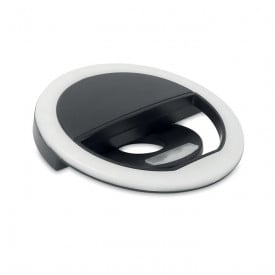 Draagbare selfie ringlamp - kunststof - 28 LED's - oplaadbare batterij