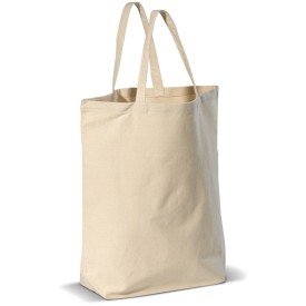 Canvas shopper - canvas - 250g/m² - 41 x 43 x 12 cm - extra brede bodem