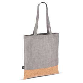 Draagtas R-PET & kurk 35 x 40cm-Grijs