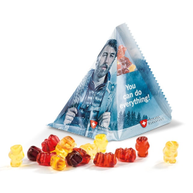 Tetrahedron Vruchtensap Jelly Bears-Transparant