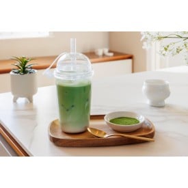 Drinkbeker met rietje 500 ml Glow