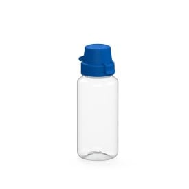 Drinkfles 'school' tritan 0,4 ltr.-Blauw/transparant
