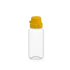 Drinkfles 'school' tritan 0,4 ltr.-Transparant / geel