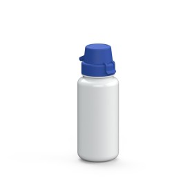 Drinkfles 'school' tritan 0,4 ltr.-Wit - blauw