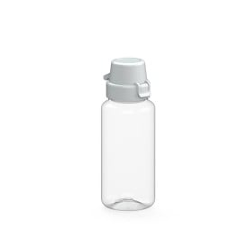 Drinkfles 'school' tritan 0,4 ltr.-Wit/transparant