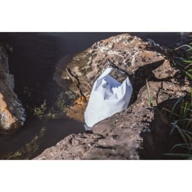 Drybag tas - 5L - PVC en polyester - waterdicht - karabijnhaak