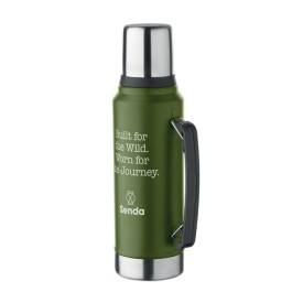 Dubbelwandige fles 1L-Donker marinegroen