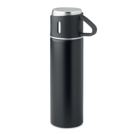 Dubbelwandige fles 420 ml-Zwart
