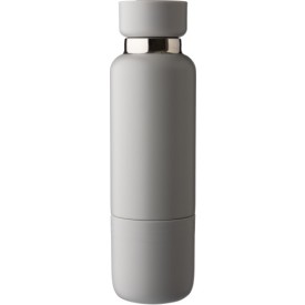 Dubbelwandige roestvrijstalen fles (500 ml) Lieselotte-Grijs