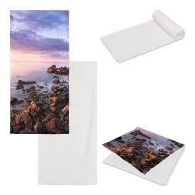 Handdoek sublimatie 100 x 180 cm - rPET - 400 g/m² - all over print dubbelzijdig