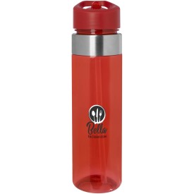 Dylan 650 ml Tritan fles met tuitdeksel-Rood