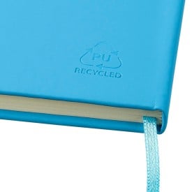 Eamon notitieboek - A5 - rPET PU - 80 vellen - elastische band - leeslint