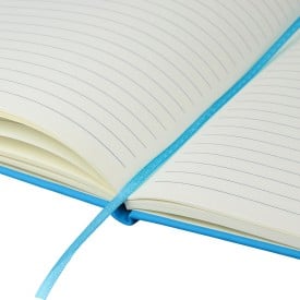 Eamon notitieboek - A5 - rPET PU - 80 vellen - elastische band - leeslint