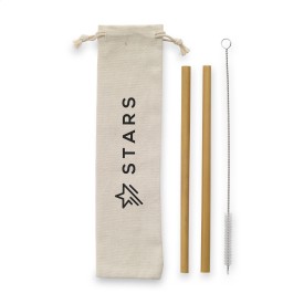 ECO Bamboe Straw Set bamboe rietjes-Bamboe