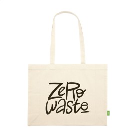 Ecru shopper - organisch katoen - 180 g/m² - 45 x 33 x 13 cm - 19L - lange hengsels