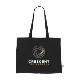 Shopper gekleurd - organisch katoen - 180 g/m² - 45 x 33 x 13 cm - 19L - lange hengsels