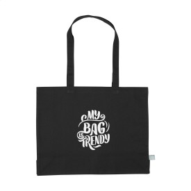 Shopper gekleurd - organisch katoen - 180 g/m² - 45 x 33 x 13 cm - 19L - lange hengsels