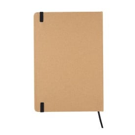 Eco notitieboek - A5 - papier - 72 vellen - gelinieerd - gekleurde elastieksluiting en bladwijzer - hardcover