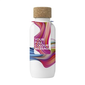 EcoBottle waterfles wit 650 ml - suikerriet - kurkdop