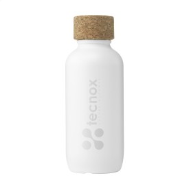 EcoBottle waterfles wit 650 ml - suikerriet - kurkdop